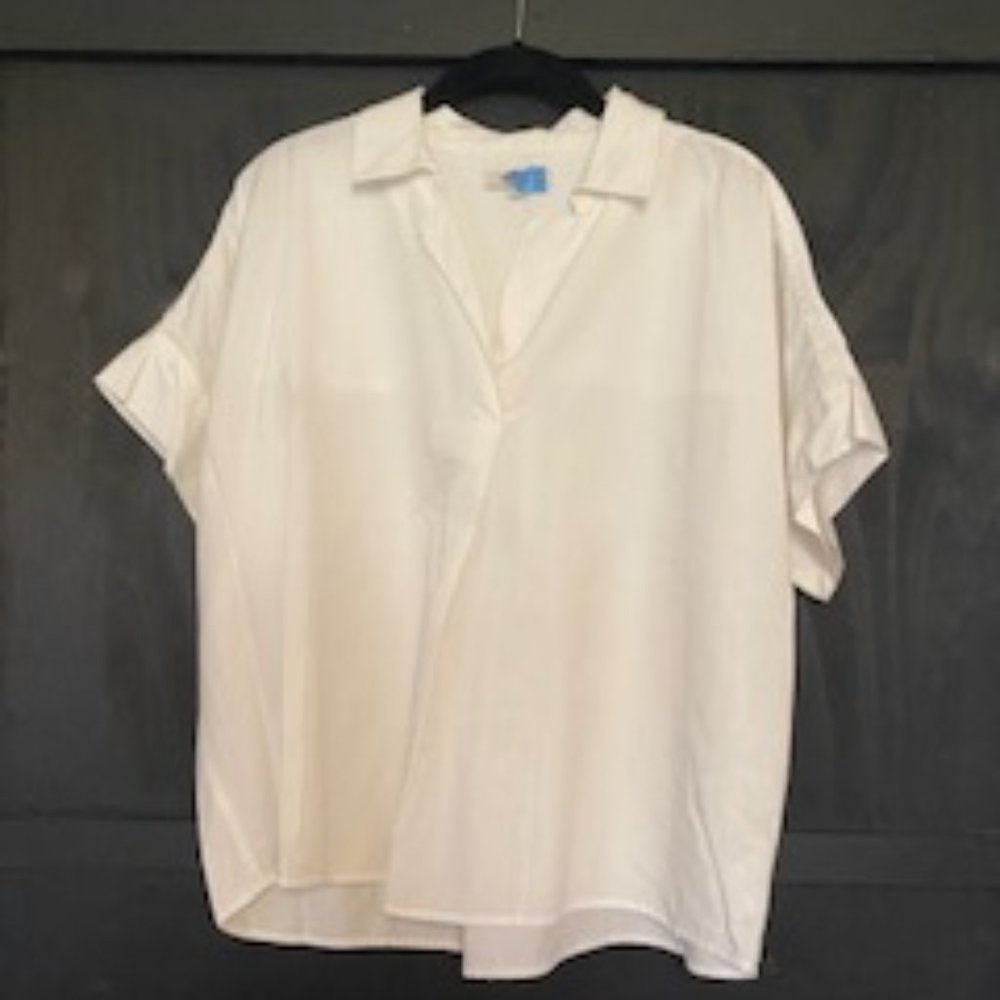 White casual button down